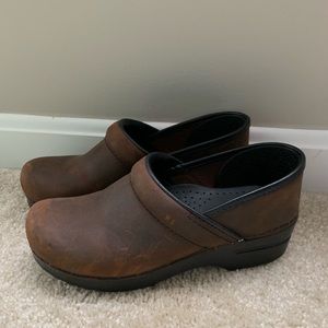 Dansko Antique Brown Clogs